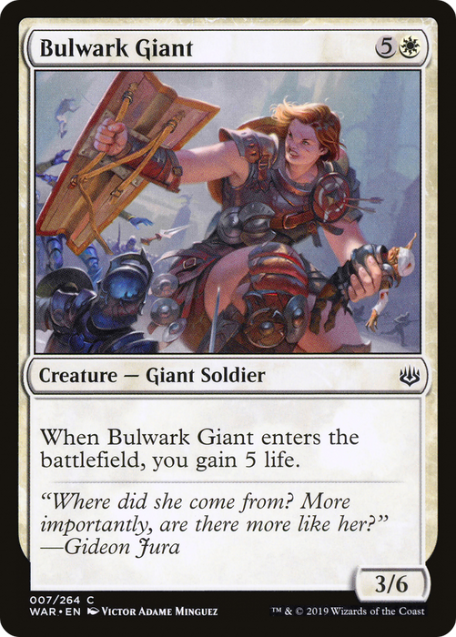 Bulwark Giant (WAR-007) - common - Foil