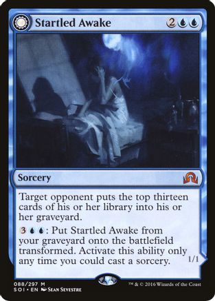 Startled Awake // Persistent Nightmare (SOI-088) - mythic: (Double Faced Transform)