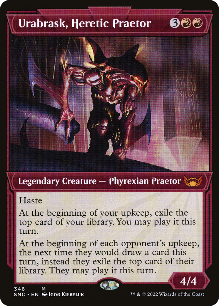 Urabrask, Heretic Praetor (SNC-346) - mythic: (Showcase) - Foil