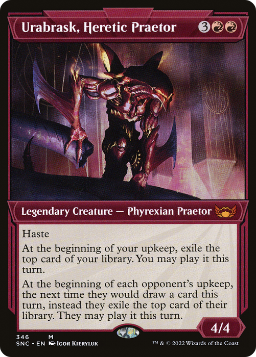 Urabrask, Heretic Praetor (SNC-346) - mythic: (Showcase) - Foil