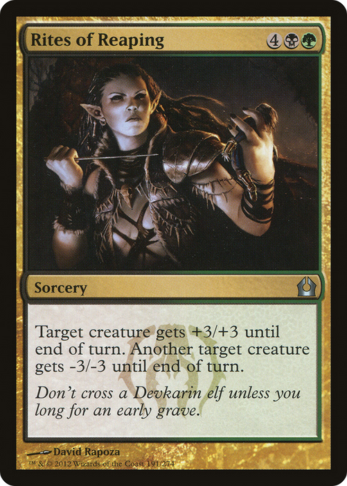 Rites of Reaping (RTR-191) - uncommon - Foil