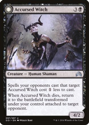 Accursed Witch // Infectious Curse (SOI-097) - uncommon: (Double Faced Transform) - Foil