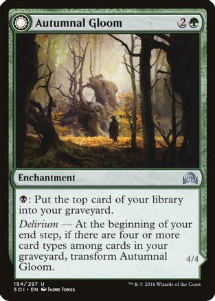 Autumnal Gloom // Ancient of the Equinox (SOI-194) - uncommon: (Double Faced Transform) - Foil