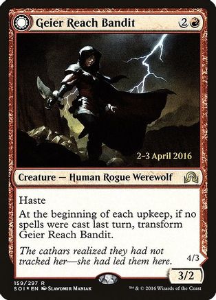Geier Reach Bandit // Vildin-Pack Alpha (PRE-159S) - rare: (Double Faced Transform) - Foil