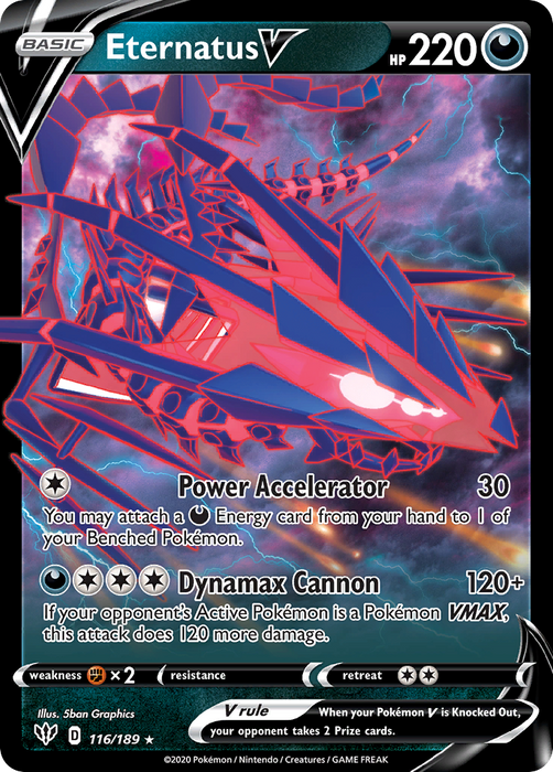 Eternatus V (116/189) - SDA  - Ultra Rare - Holofoil