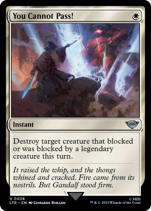 You Cannot Pass! (LTR-038) - uncommon - Foil