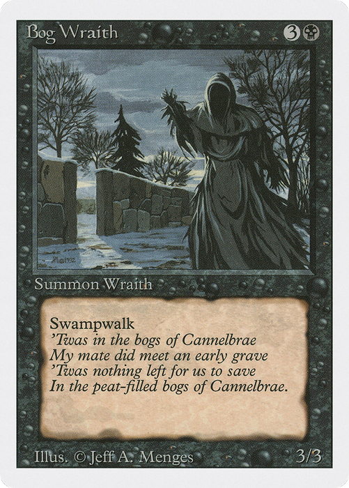 Bog Wraith (3ED-096) - uncommon