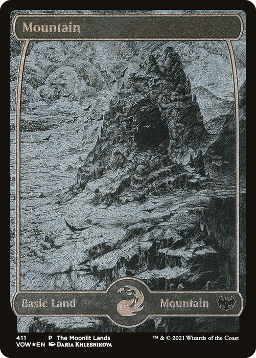 Mountain (VOW-411) - common - Etched Foil