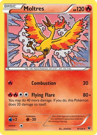 Moltres (009/124) - XFC  - Rare