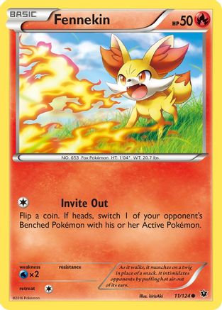 Fennekin (11) (011/124) - XFC  - Common