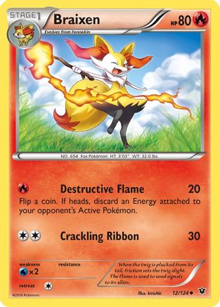 Braixen (012/124) - XFC  - Uncommon