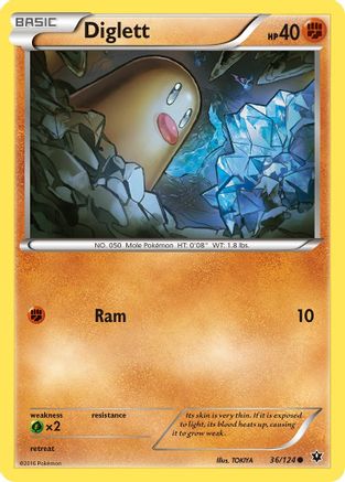 Diglett (036/124) - XFC  - Common