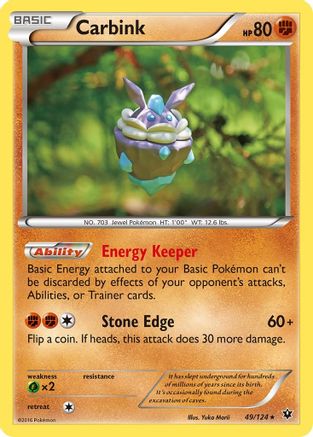 Carbink (49) (049/124) - XFC  - Rare - Reverse Holofoil