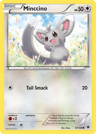 Minccino (87) (087/124) - XFC  - Common - Reverse Holofoil
