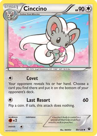 Cinccino (88) (088/124) - XFC  - Uncommon - Reverse Holofoil