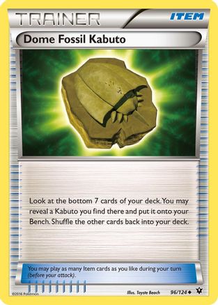 Dome Fossil Kabuto (096/124) - XFC  - Uncommon