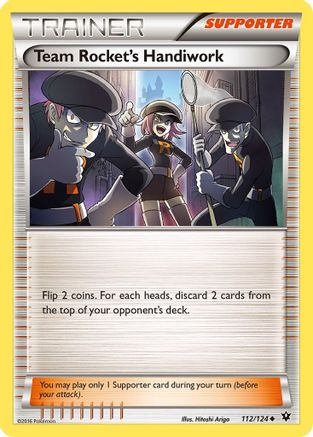 Team Rocket's Handiwork (112/124) - XFC  - Uncommon