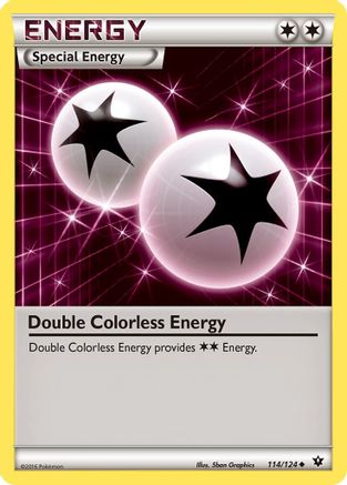 Double Colorless Energy (114/124) - XFC  - Uncommon - Reverse Holofoil