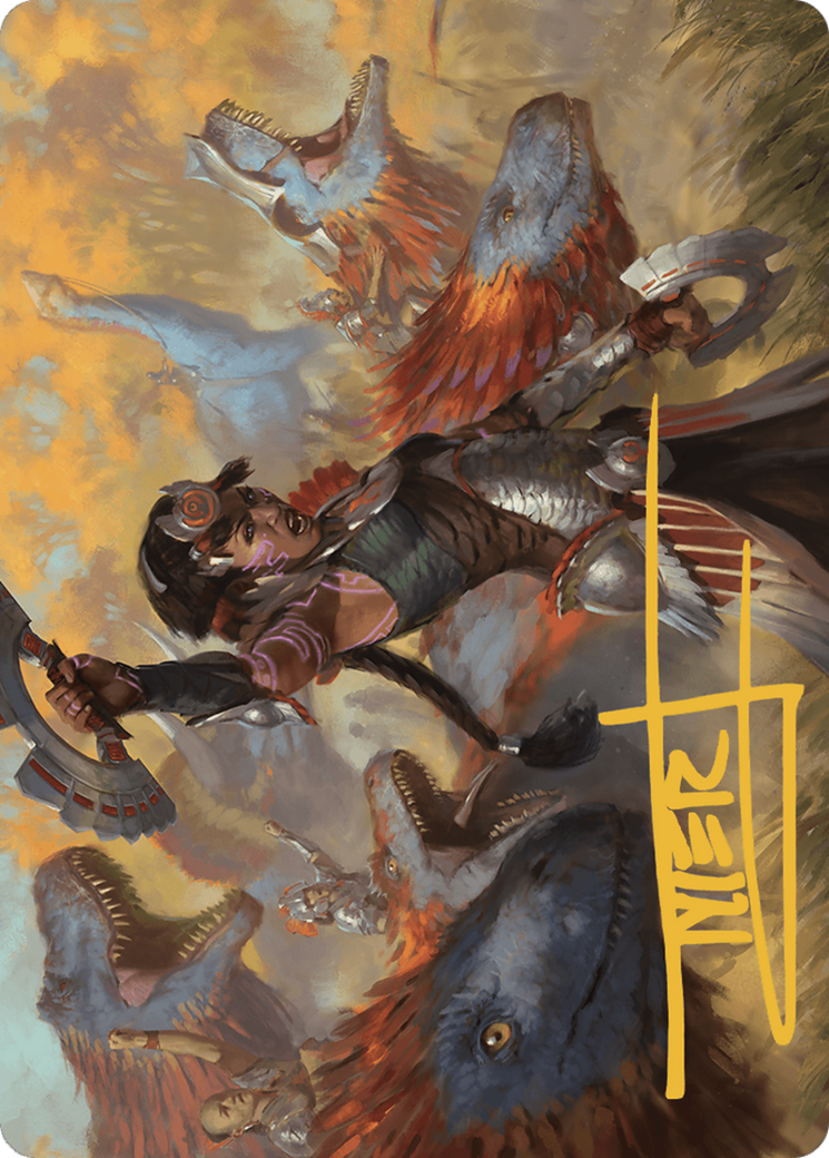 Huatli, Poet of Unity // Huatli, Poet of Unity (ALCI-027) - common (Borderless)
