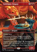 Goldspan Dragon (SLD-1780) - mythic (Borderless) - Foil