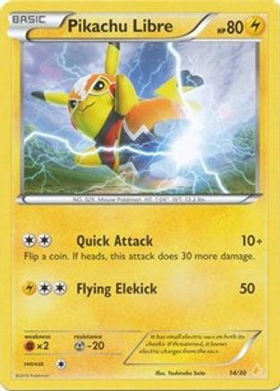Pikachu Libre (14 (014) - XTKPLS  - Common