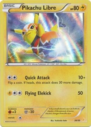 Pikachu Libre (30 (030/30) - XTKPLS  - Common - Holofoil
