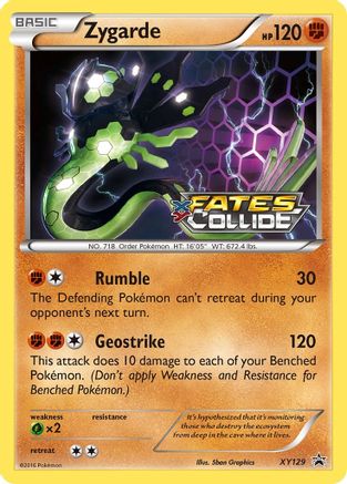 Zygarde (Prerelease) (XY129) - XP  - Promo - Holofoil