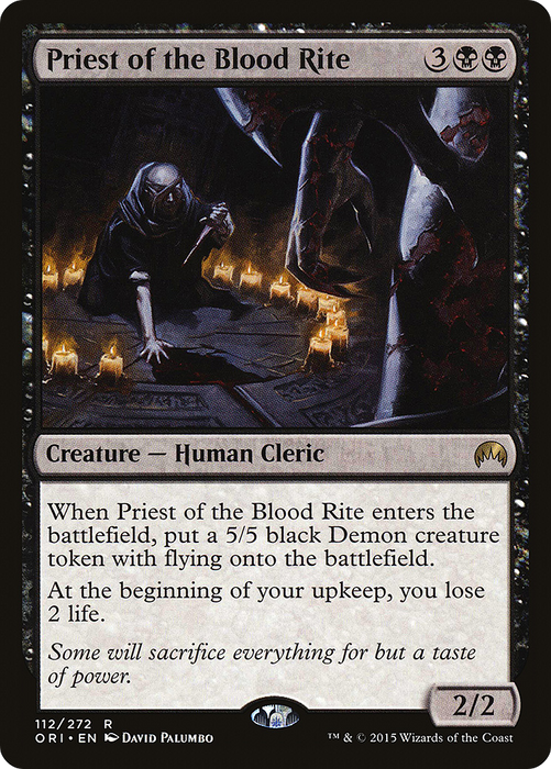 Priest of the Blood Rite (ORI-112) - rare - Foil
