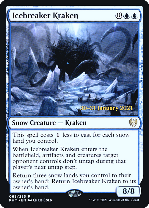 Icebreaker Kraken (PRE-63S) - rare: (snow) - Foil