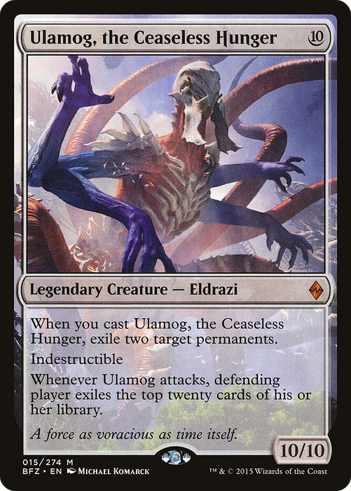 Ulamog, the Ceaseless Hunger (BFZ-015) - mythic