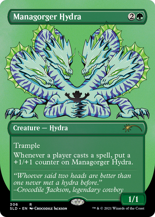 Managorger Hydra (SLD-306) - rare (Borderless) - Etched Foil