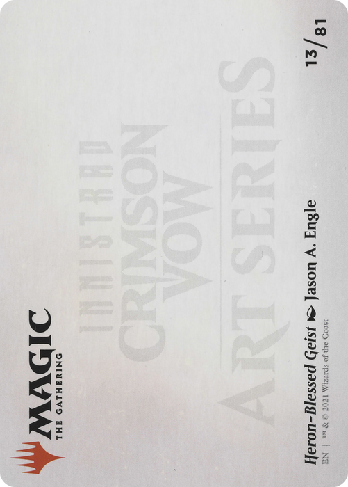 Heron-Blessed Geist // Heron-Blessed Geist (AVOW-013) - common (Borderless)