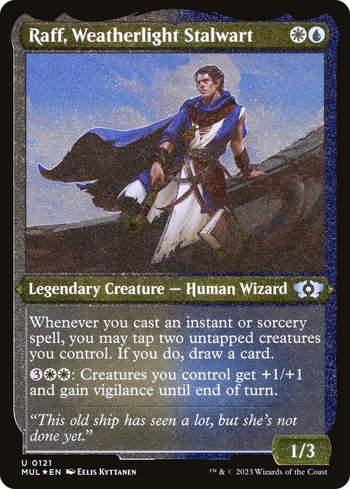 Raff, Weatherlight Stalwart (MUL-121) - uncommon - Etched Foil
