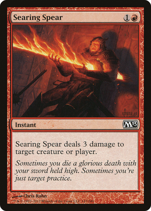 Searing Spear (M13-147) - common - Foil