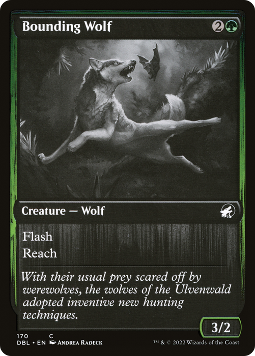 Bounding Wolf (DBL-170) - common - Foil