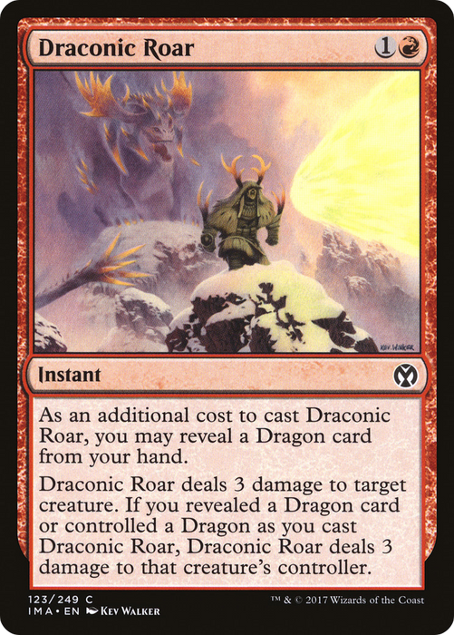 Draconic Roar (IMA-123) - common