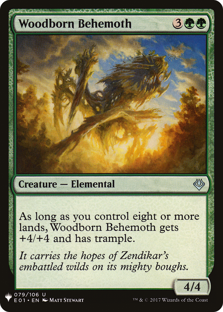 Woodborn Behemoth (LIST-E01-79) - uncommon