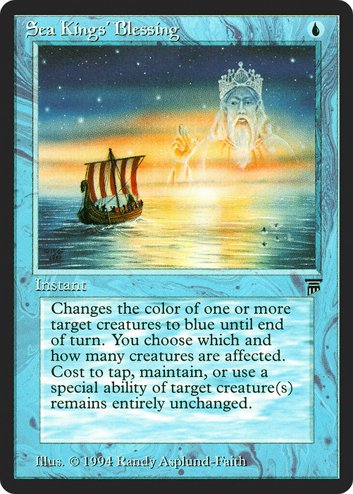 Sea Kings' Blessing (LEG-075) - uncommon