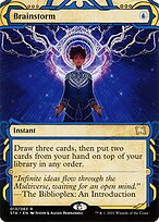 Brainstorm (STA-013) - rare: (Showcase) (Borderless) - Foil