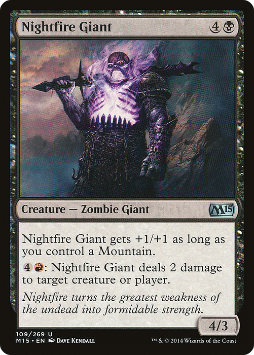 Nightfire Giant (M15-109) - uncommon - Foil
