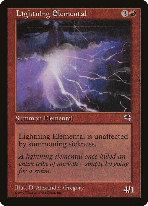 Lightning Elemental (TMP-186) - common