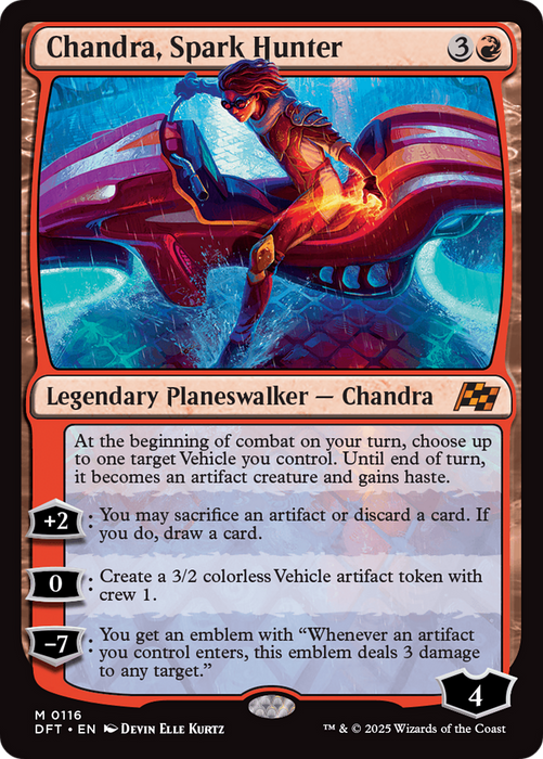 Chandra, Spark Hunter (DFT-116) - mythic