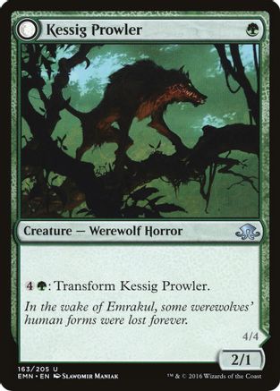 Kessig Prowler // Sinuous Predator (EMN-163) - uncommon: (mooneldrazidfc) - Foil