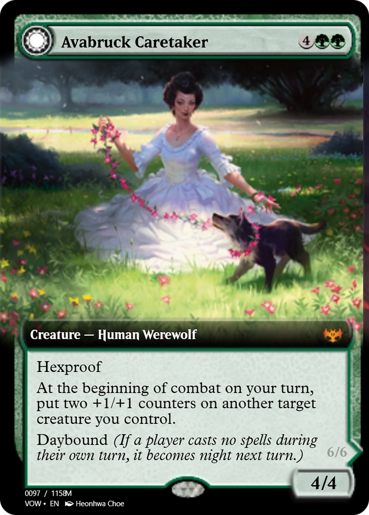 Avabruck Caretaker // Hollowhenge Huntmaster (PRM-95433) - mythic