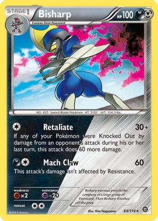 Bisharp (064/114) - XSS  - Holo Rare - Holofoil