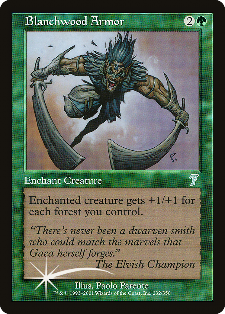Blanchwood Armor (7ED-232★) - uncommon - Foil