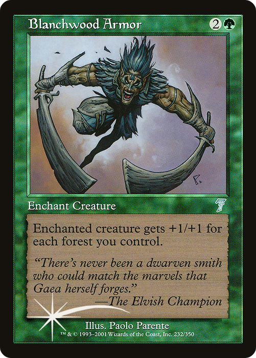Blanchwood Armor (7ED-232★) - uncommon - Foil