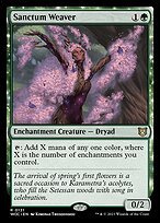 Sanctum Weaver (WOC-131) - rare: (enchantment)