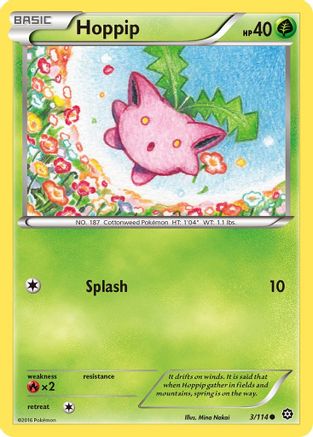 Hoppip (003/114) - XSS  - Common - Reverse Holofoil