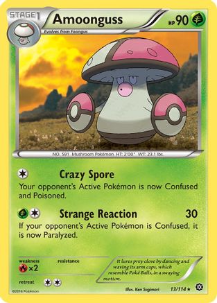 Amoonguss (013/114) - XSS  - Rare - Reverse Holofoil
